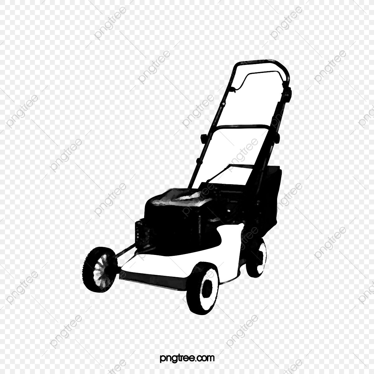 1200x1200 Vector Electric Lawn Mower, Electric Lawn Mower, Hand Painted
