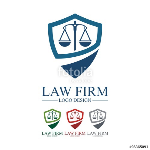 500x500 Law, Lawyer, Attorney, Pillar, Legas Scales, Shield, Design Logo