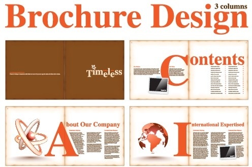 496x329 Magazine Layout Free Vector Download