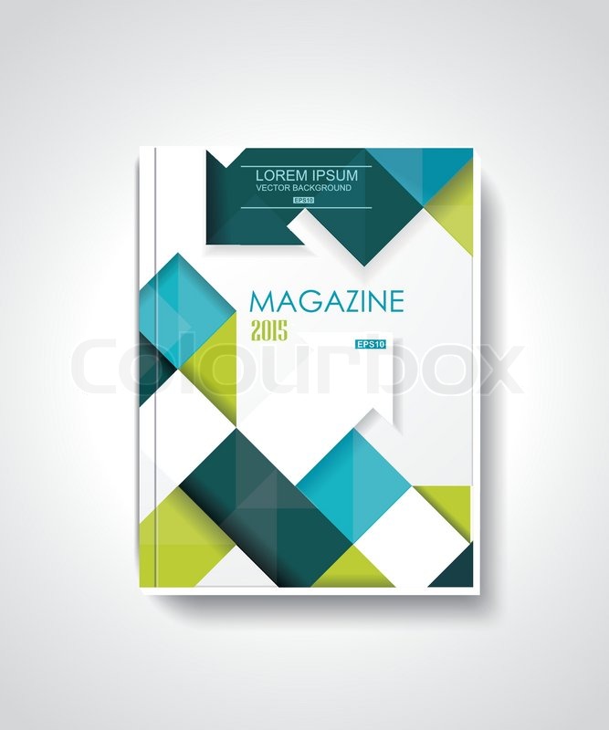 667x800 Magazine Or Brochure Template Design Stock Vector Colourbox
