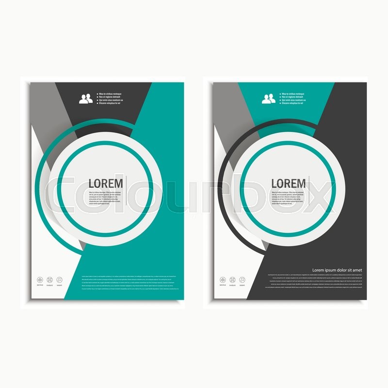 800x800 Vector Leaflet Brochure Flyer Template Stock Vector Colourbox
