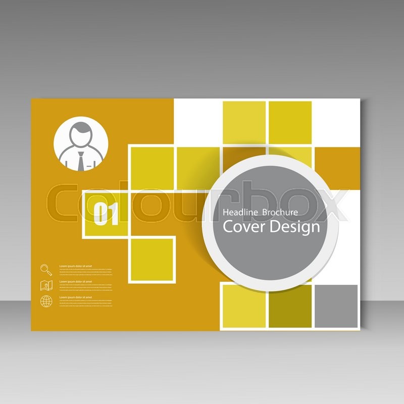 800x800 Vector Annual Report Brochure Template Stock Vector Colourbox