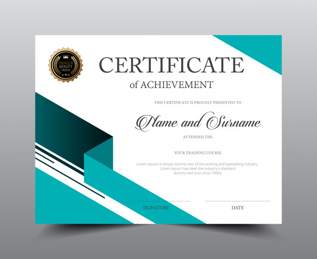 626x512 Certificate Layout Template Design Vector Premium Download