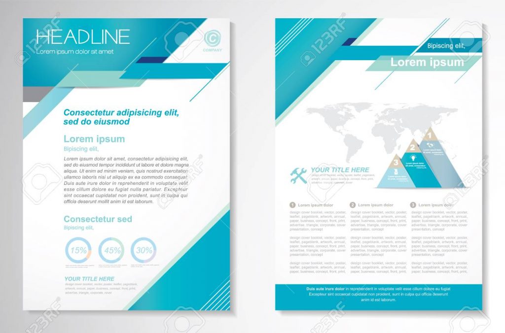 1024x676 Easy Brochure Templates Free To Use Vector Layout Template Front
