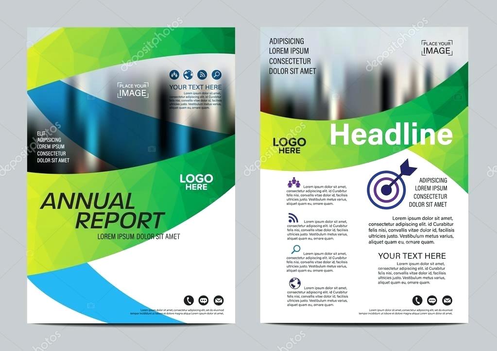 1023x723 Green Brochure Layout Design Template Annual Report Flyer Leaflet
