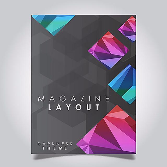 640x640 Vector Abstract Magazine Layout Template Designs Template For Free