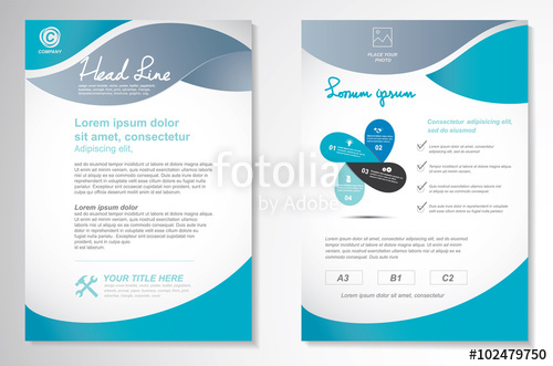 500x331 Vector Brochure Flyer Design Layout Template, Size Front