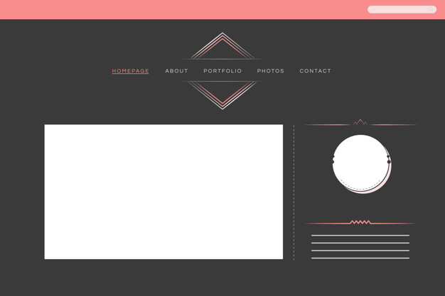 626x417 Web Design For Portfolio Layout Vector Vector Free Download