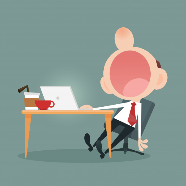 626x626 Young Business Man Lazy Vector Premium Download