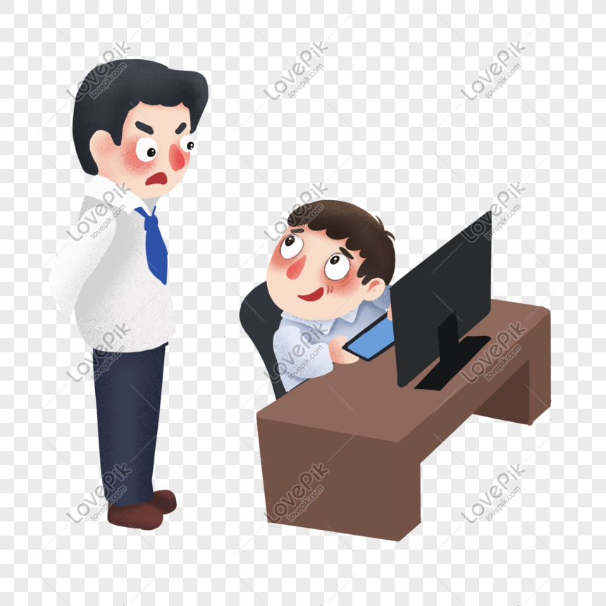 860x860 Found Lazy Staff Illustration Vector Material Png Image Picture