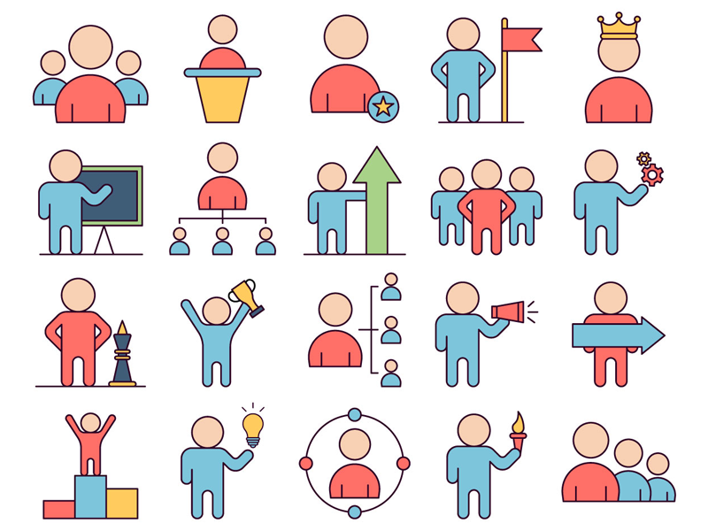 800x600 Leader Vector Freebie Icon Set