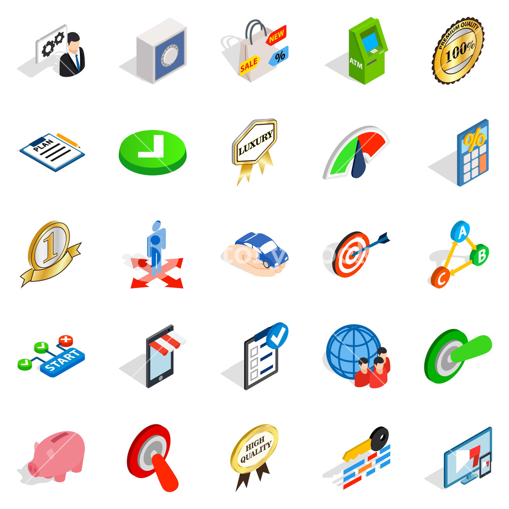 1000x1000 Leadership Icons Set Isometric Set Of Leadership Vector Icons