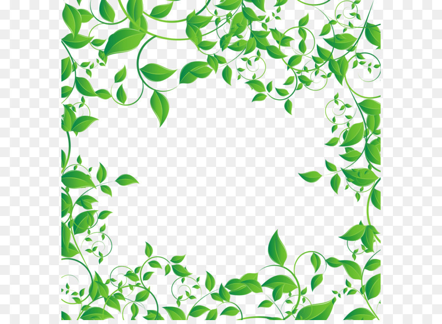 Download Green Leaf Border Vector 900x660 Download Green Leaf Border Vector