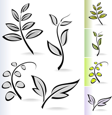 Simple Leaf Border Free Vector Download 358x368 Simple Leaf Border Free Vector Download
