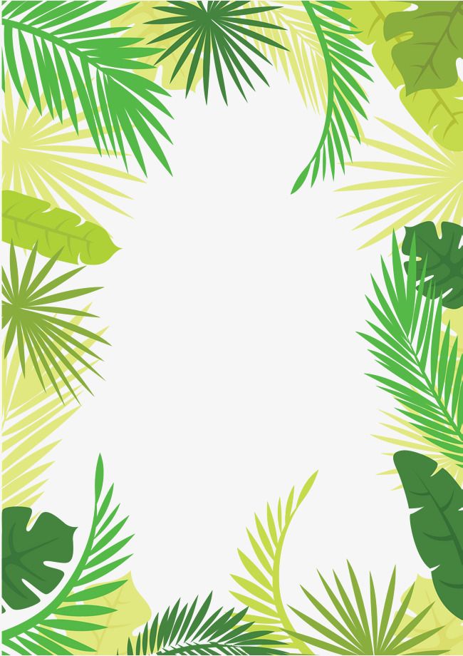 Vector Tree Leaves Border, Summer Border, Summer Border, Hand 650x920 Vector Tree Leaves Border, Summer Border, Summer Border, Hand