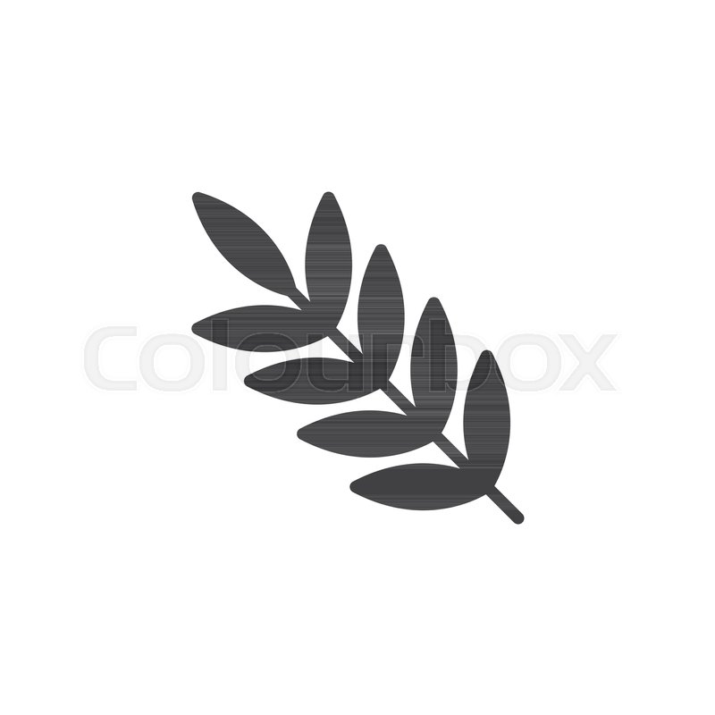 800x800 Palm Branch Vector Icon Filled Flat Stock Vector Colourbox