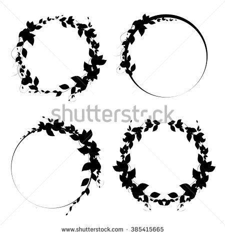 Circle Leaf Silhouette 450x470 Circle Leaf Silhouette