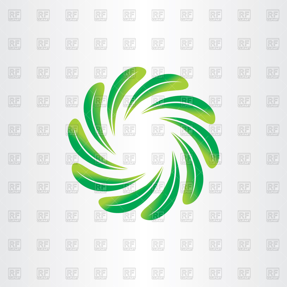 Eco Green Leaf Circle Vector Image Of Design Elements 1200x1200 Eco Green Leaf Circle Vector Image Of Design Elements