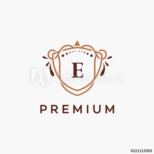 500x500 Luxury And Graceful Floral Monogram Design Template, Elegant Crest