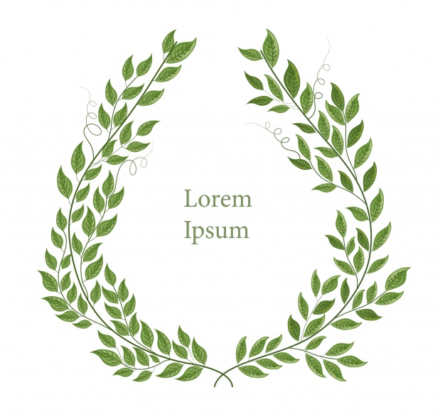 626x590 Leaves Wreath Design Vector Free Download