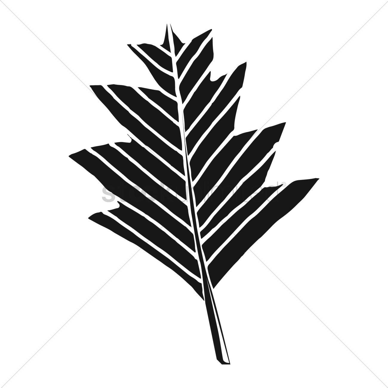 1300x1300 Simple Leaf Design Vector Image