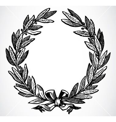 Olive Leaf Wreath Vector Vectors Wreath Drawing, Vintage 380x400 Olive Leaf Wreath Vector Vectors Wreath Drawing, Vintage