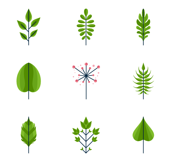 Plant Leaf Icon Packs 600x564 Plant Leaf Icon Packs