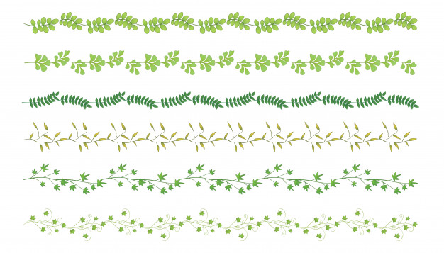 626x357 Leaves Lines For Ornament Vector Premium Download