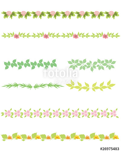 400x500 Flower And Leaf Line Stock Image And Royalty Free Vector