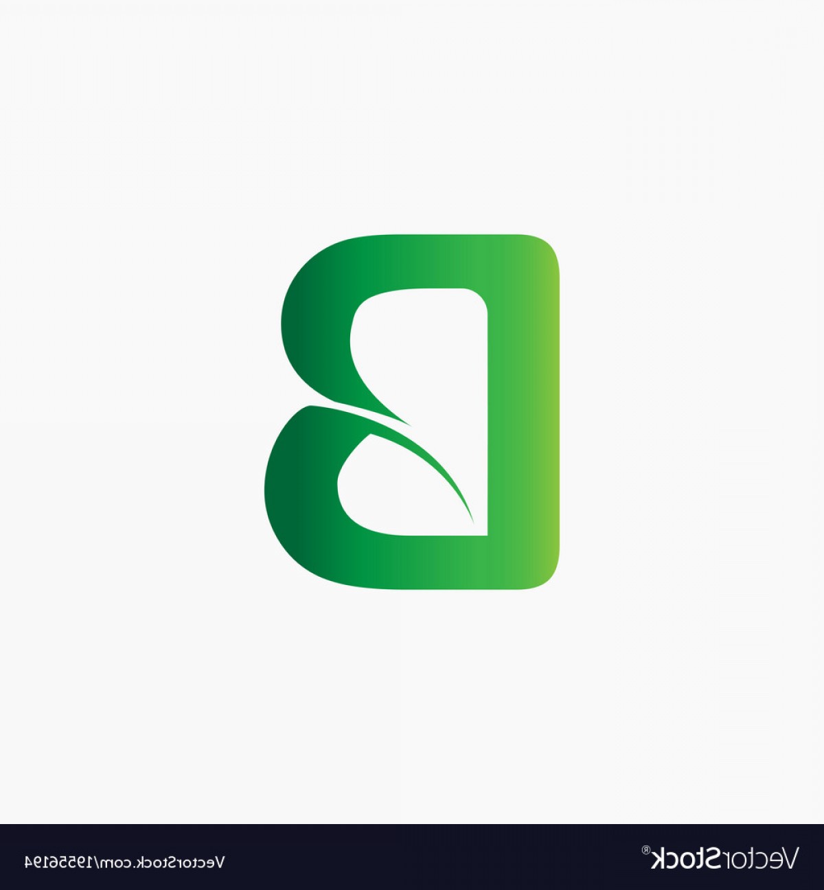 1200x1296 Letter B Shape Leaf Logo Vector Soidergi