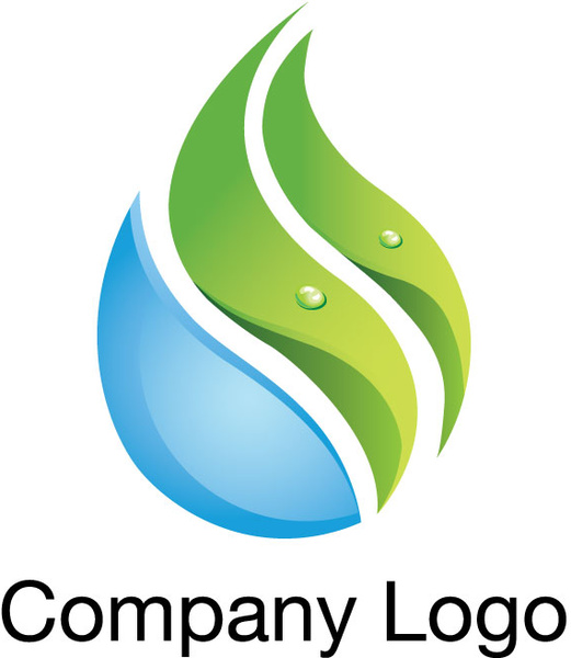 521x600 Free Natural Water Leaf Logo Free Vector In Adobe Illustrator