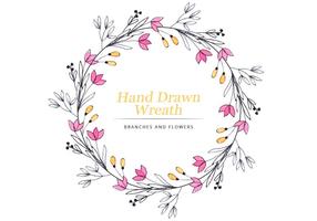 286x200 Floral Wreath Free Vector Art