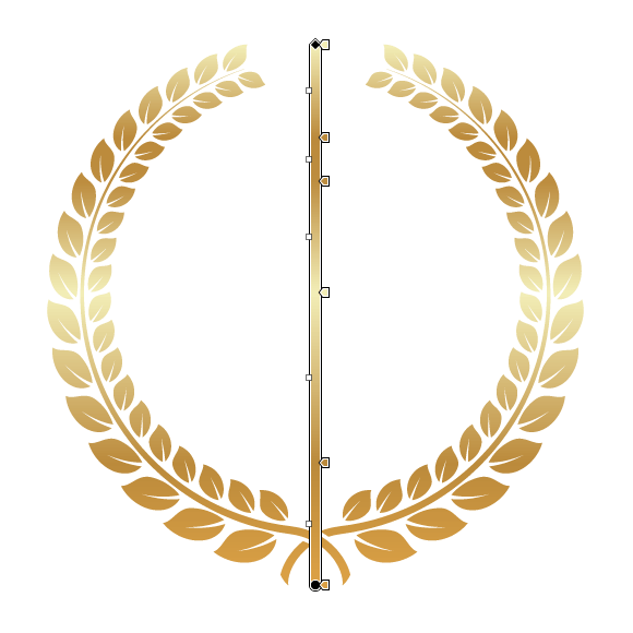 580x580 How To Create A Golden Laurel Wreath Vector In Illustrator