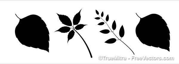 600x215 Leaves Shapes Free Vectors Ui Download