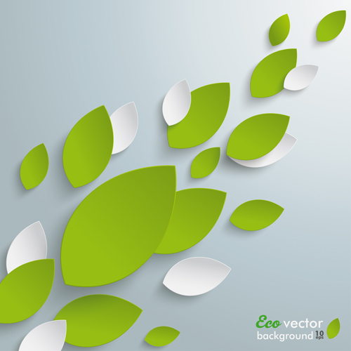 500x500 Elegant Leaves Shape Vector Background Free Download