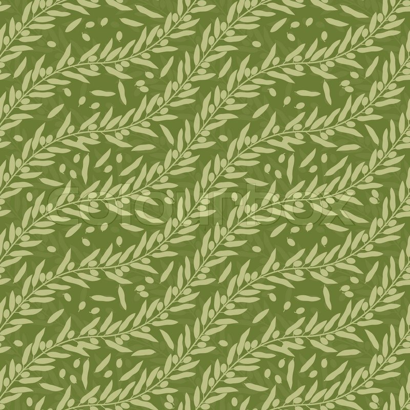 800x800 Olive Leaf Seamless Texture Vector Stock Vector Colourbox