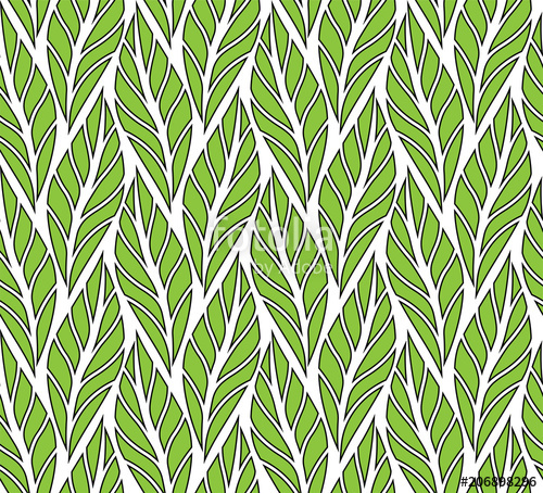 500x454 Vector Leaf Seamless Pattern Abstract Leaves Texture Stock