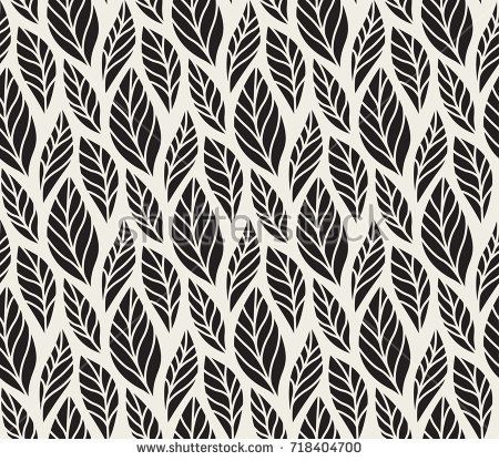 450x416 Vector Illustration Of Leaves Seamless Pattern Floral Organic