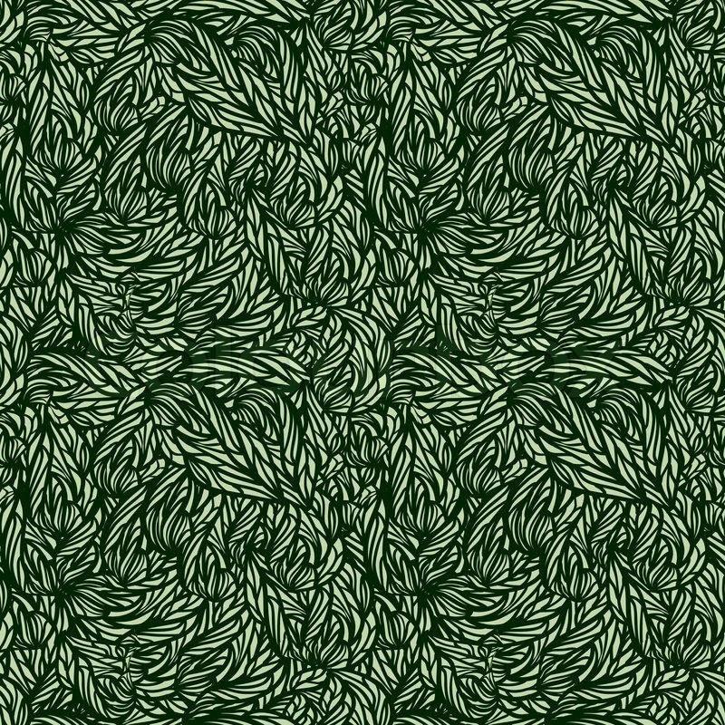 800x800 Vector Seamless Green Leaves Texture, Stock Vector Colourbox