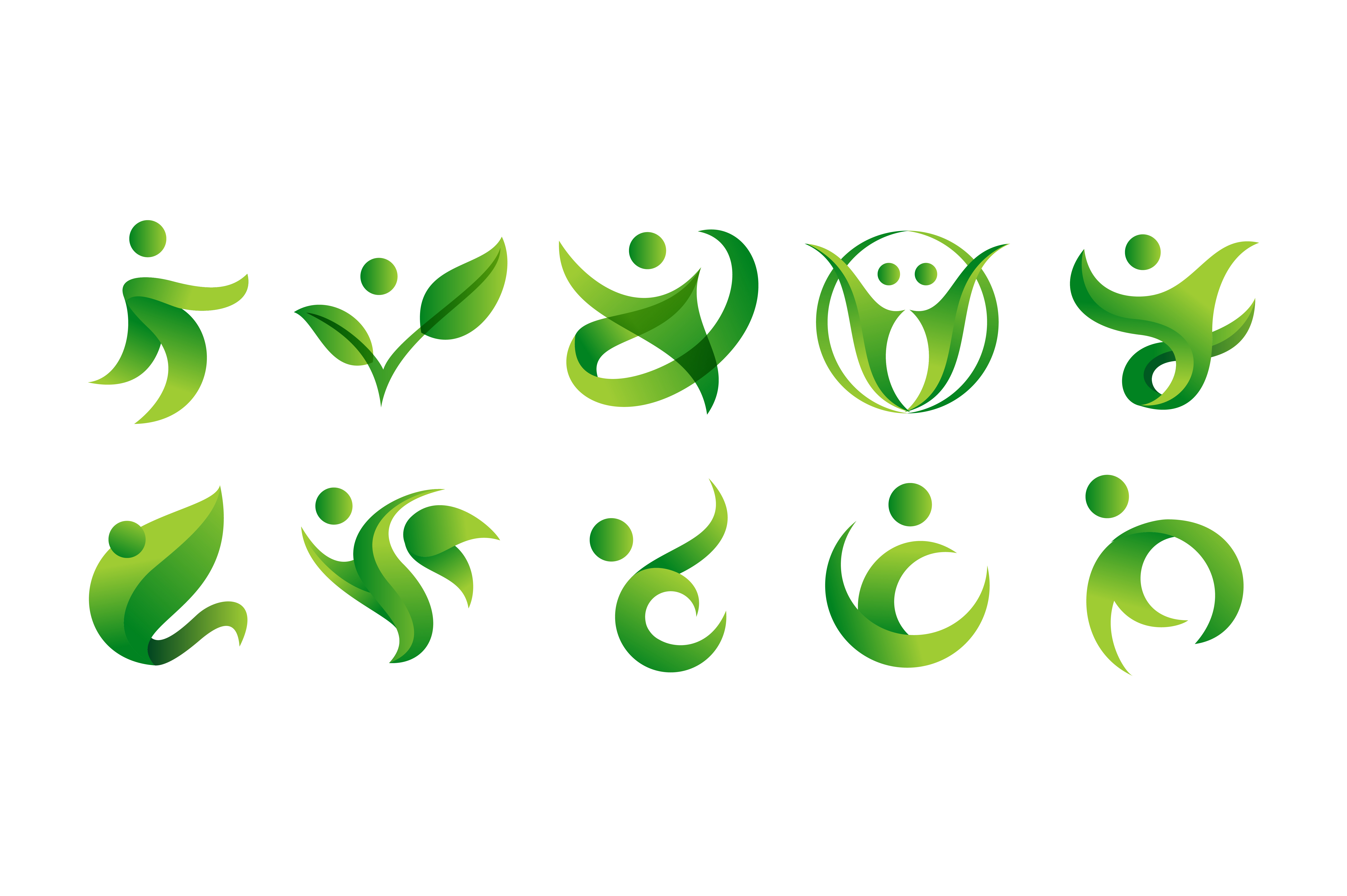 6446x4289 People Leaf Vector Logo Graphic
