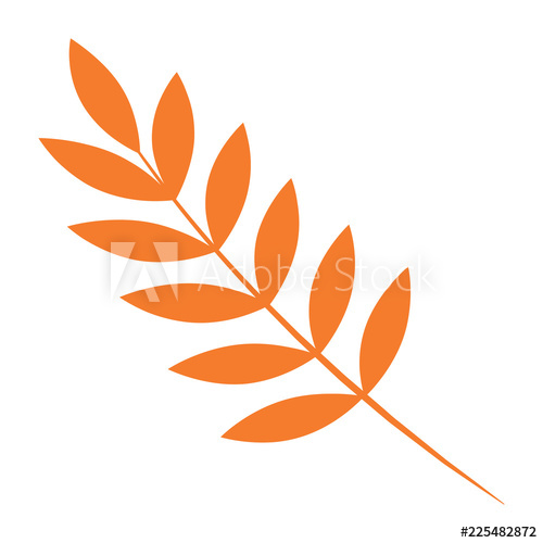 500x500 Rowan Autumn Leaf Icon Flat Illustration Of Rowan Autumn Leaf