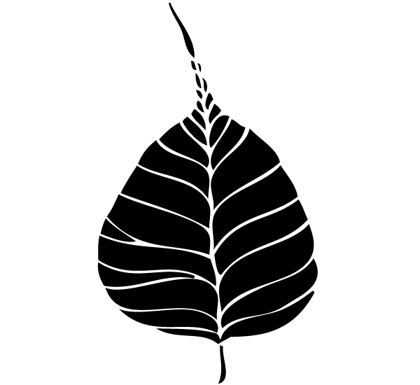 600x550 Free Bodhi Leaf Vector Art