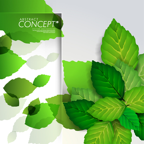 Green Leaves Design Elements Cards Vector Free Download 500x500 Green Leaves Design Elements Cards Vector Free Download