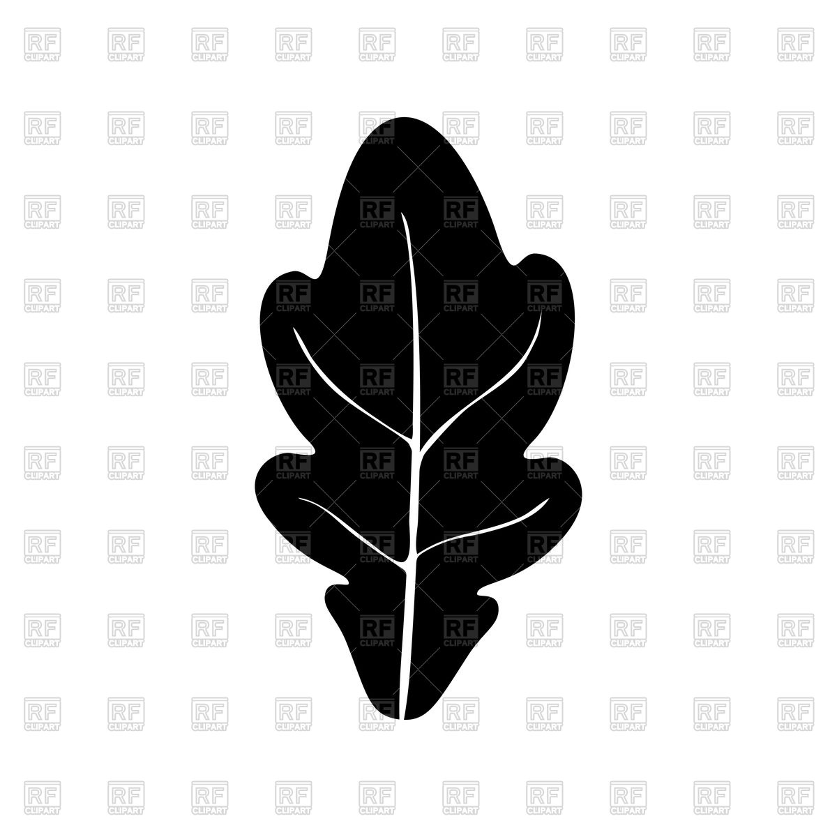 1200x1200 Oak Leaf Vector Image Of Objects