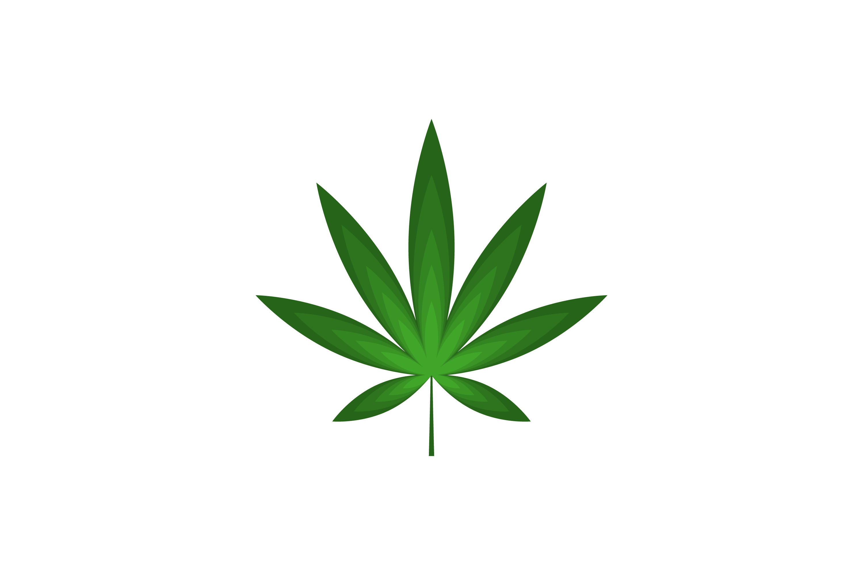 3000x2000 Cannabis Leaf Vector Graphic