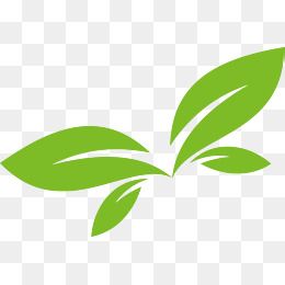 260x260 Green Leaf Vector Logo Design, Green Leaves, Green, Spring Png