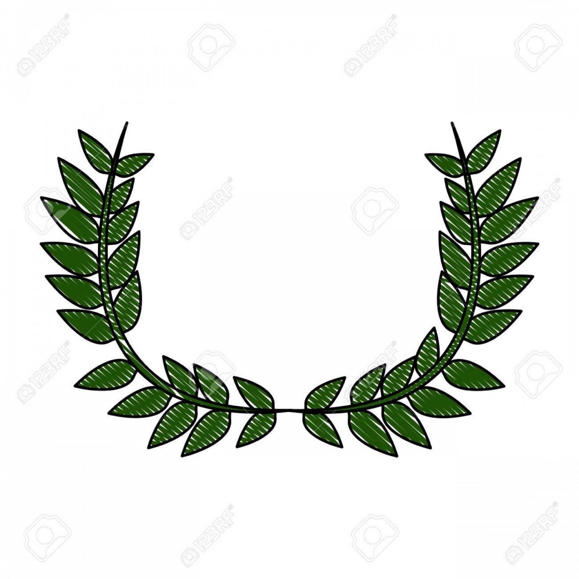 1872x1872 Half Leaf Wreath Vector Hoodamathrun