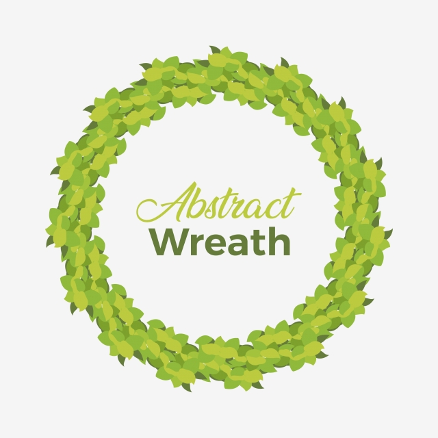 640x640 Creative Eco Friendly Leaf Wreath Vector, Herbal Designs, Jungle