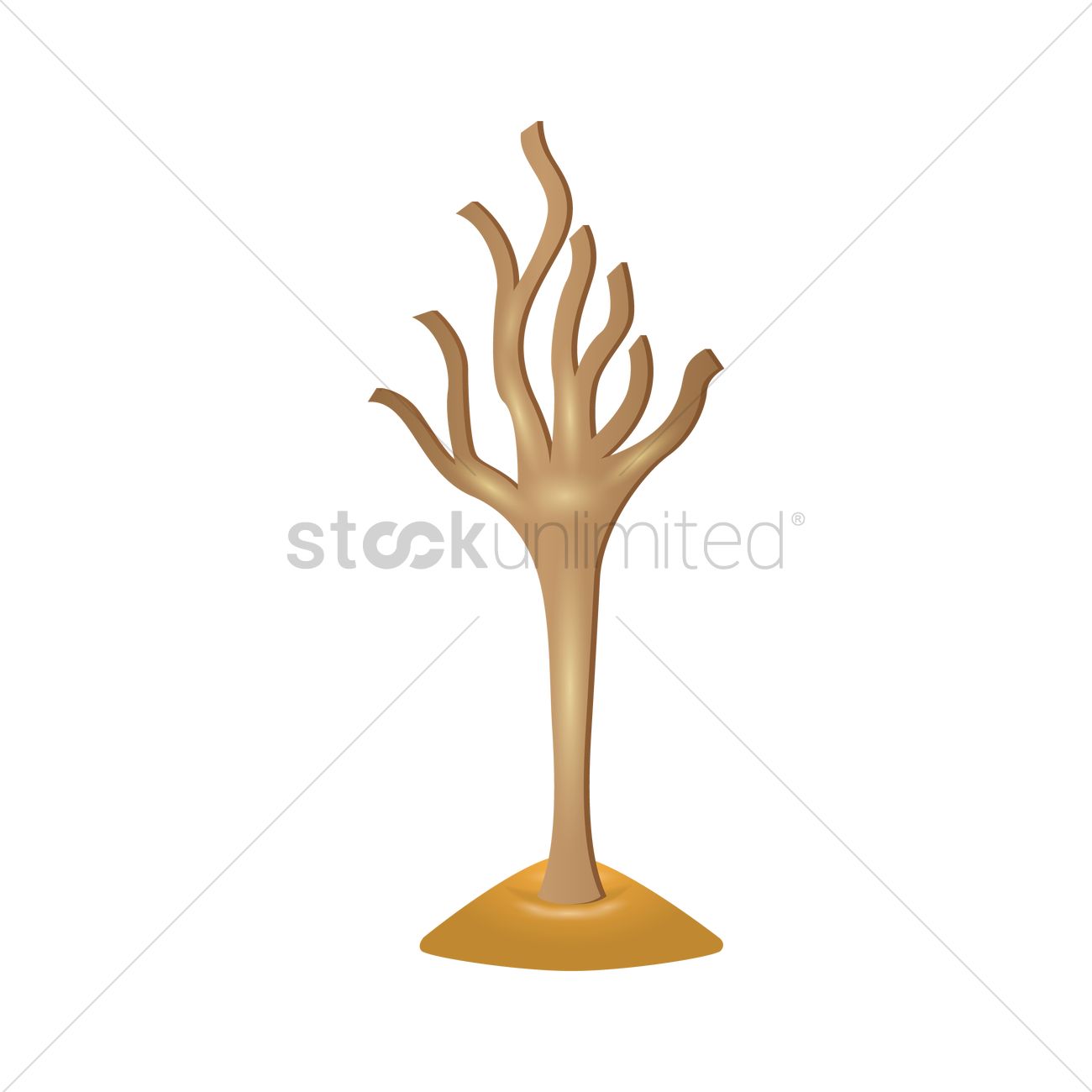 1300x1300 Leafless Tree Vector Image