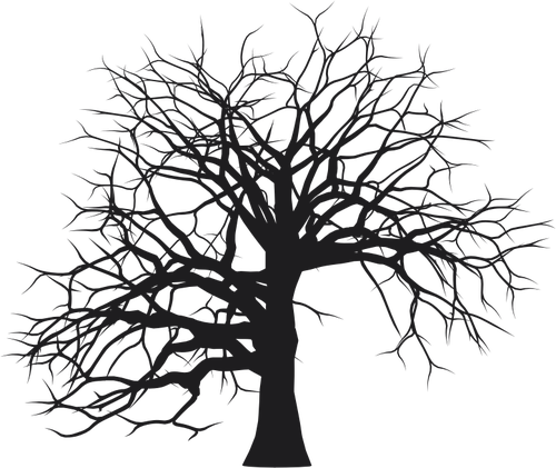 500x421 Leafless Tree Vector Silhouette